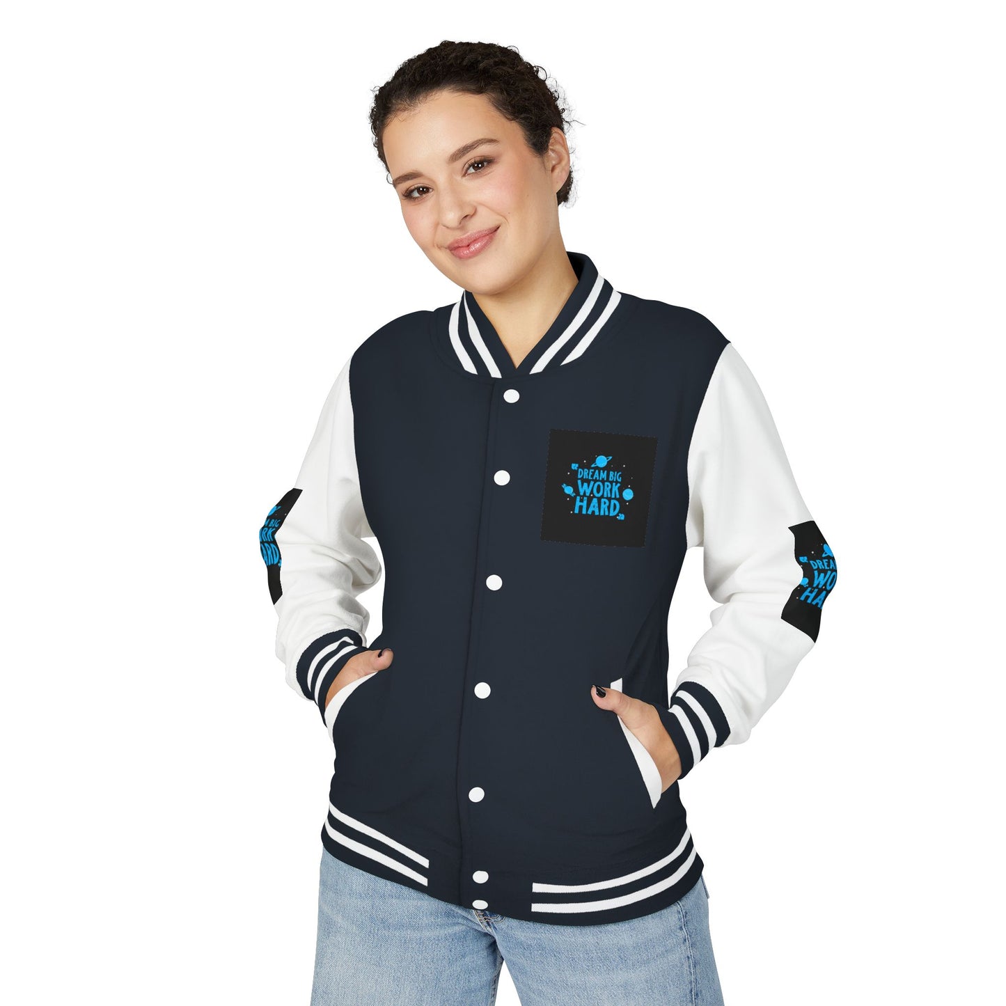 Dream Big Work Hard Letterman Jacket