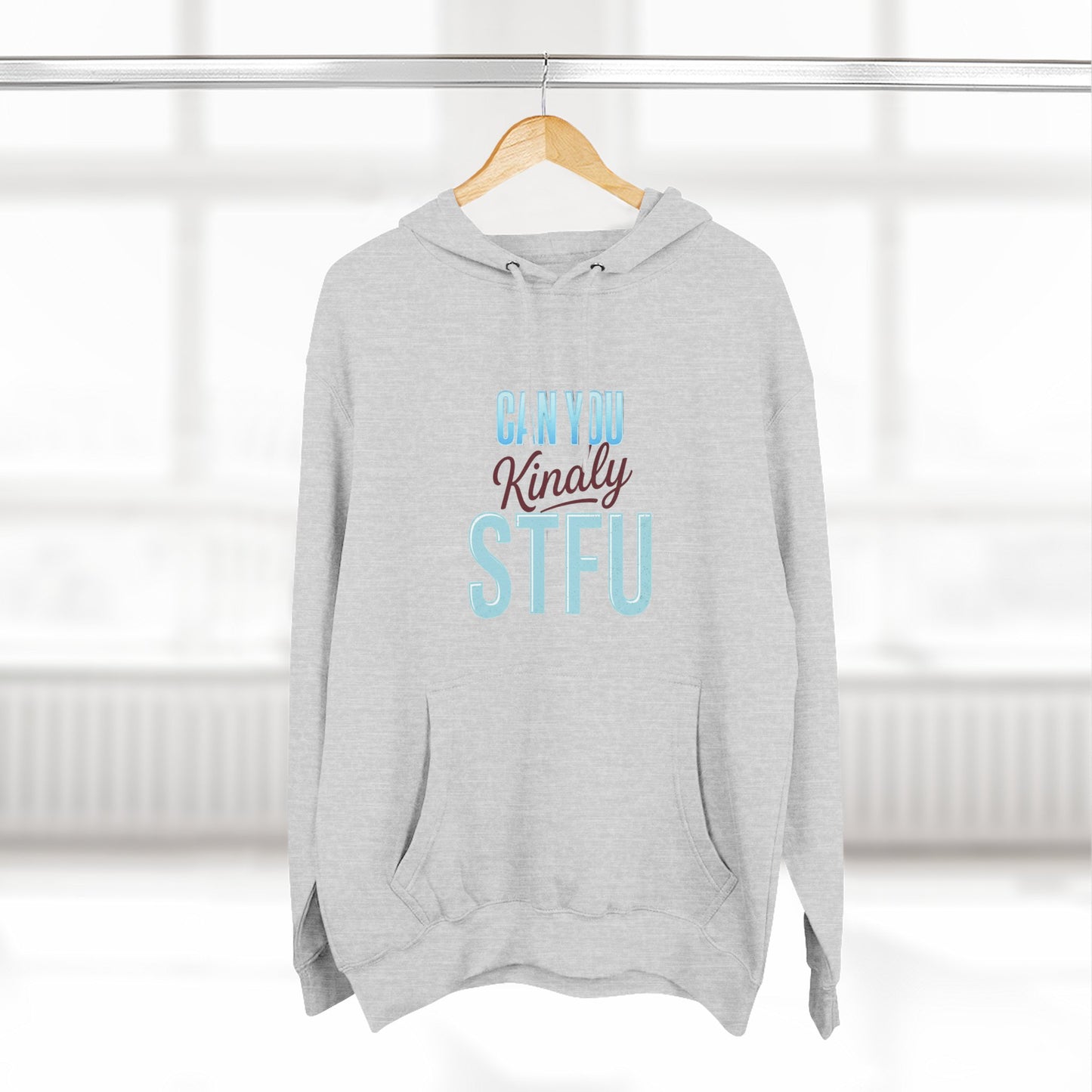 Can You Kindly STFU Hoodie — Funny Football Fan Pullover - Merit Sell