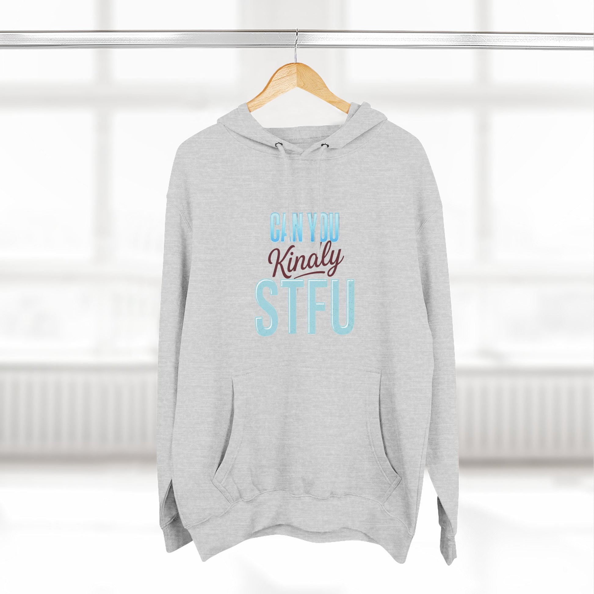 Can You Kindly STFU Hoodie — Funny Football Fan Pullover - Merit Sell