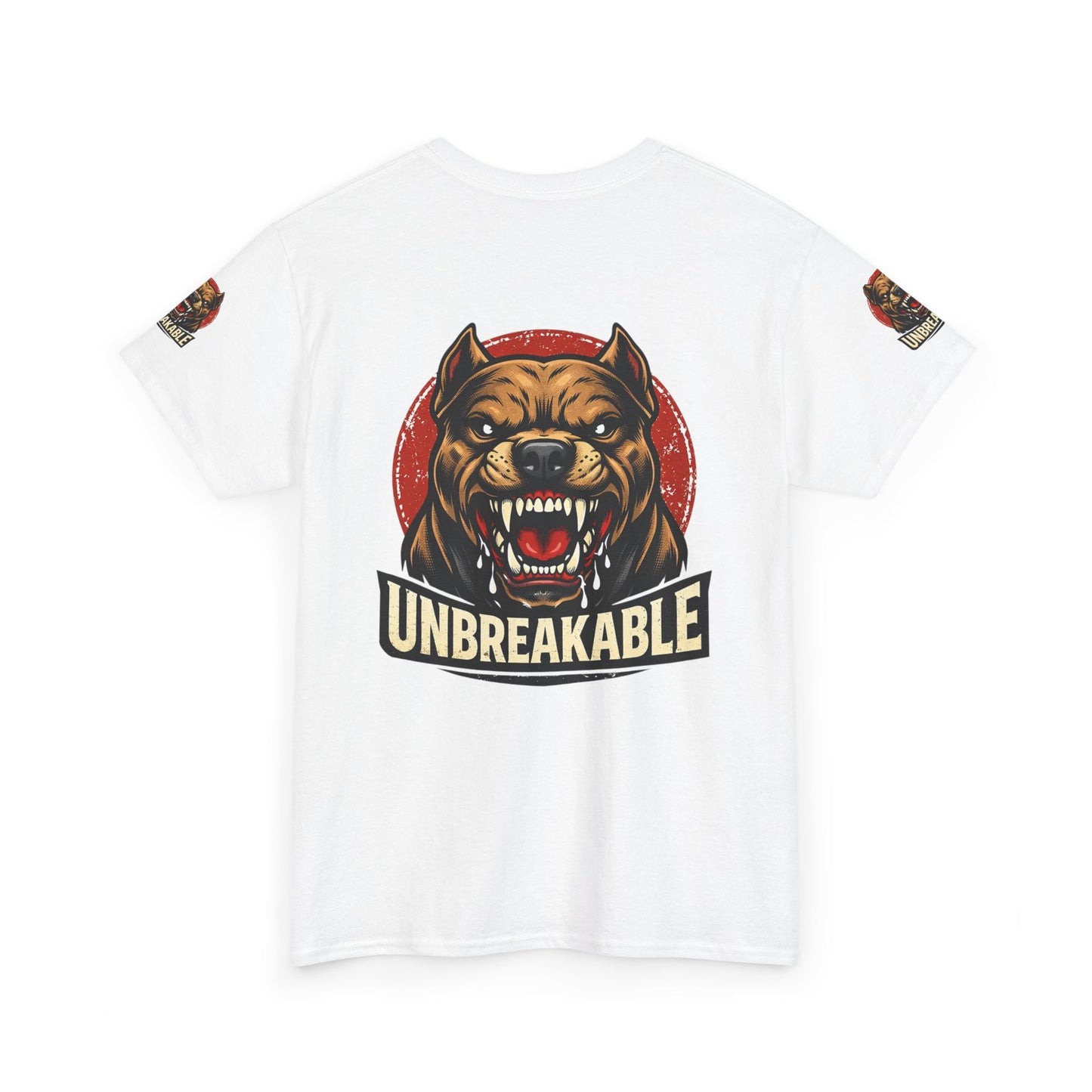 Unbreakable Pitbull Tee — Fierce Dog Graphic T-Shirt