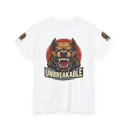 Unbreakable Pitbull Tee — Fierce Dog Graphic T-Shirt