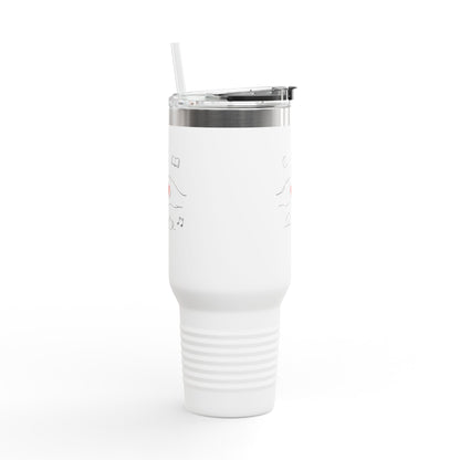 40oz Insulated Travel Mug — Heart & Home Sketch Design