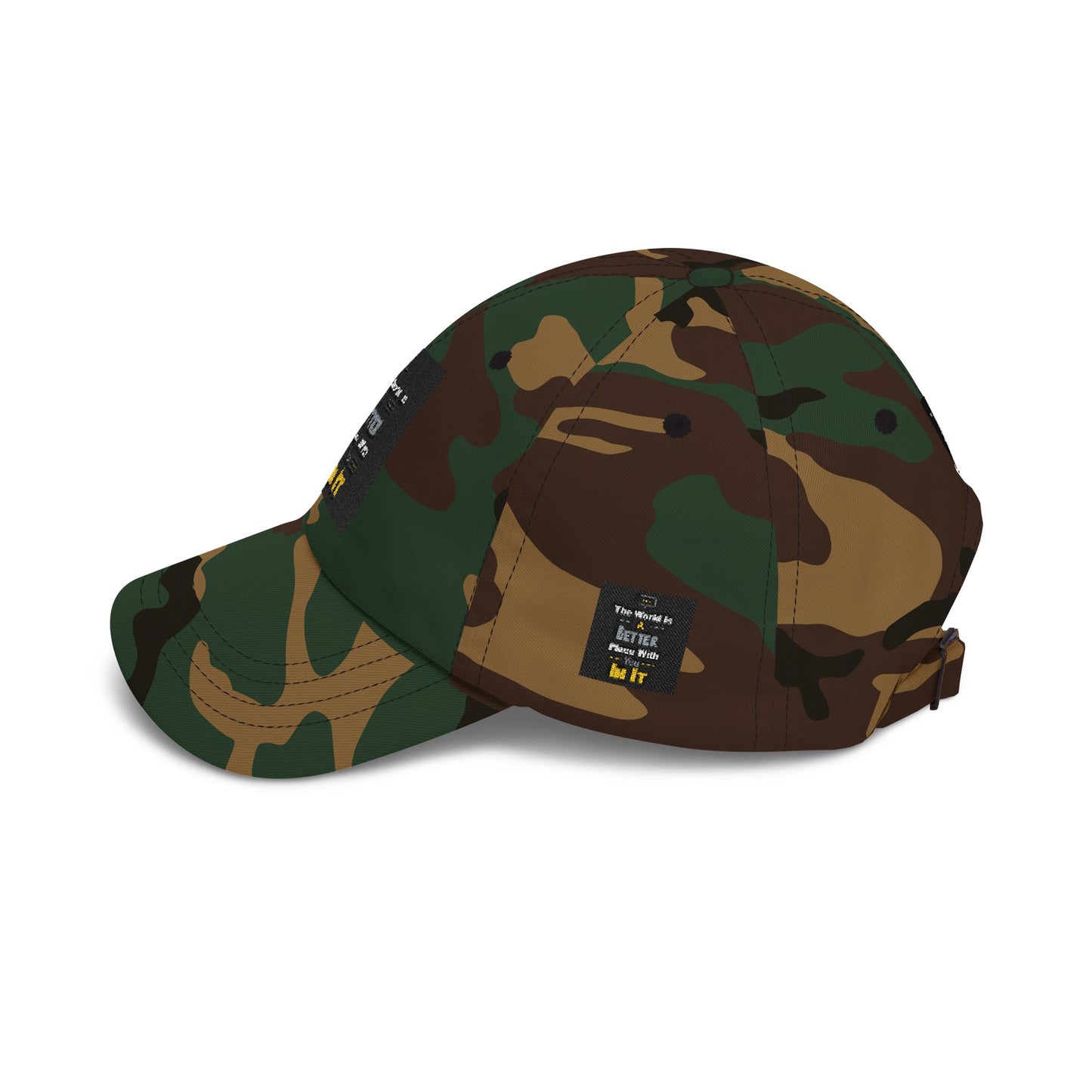 Dad Cap — "The World Is A Better Place When You\'re In It" Embroidered Baseball Hat