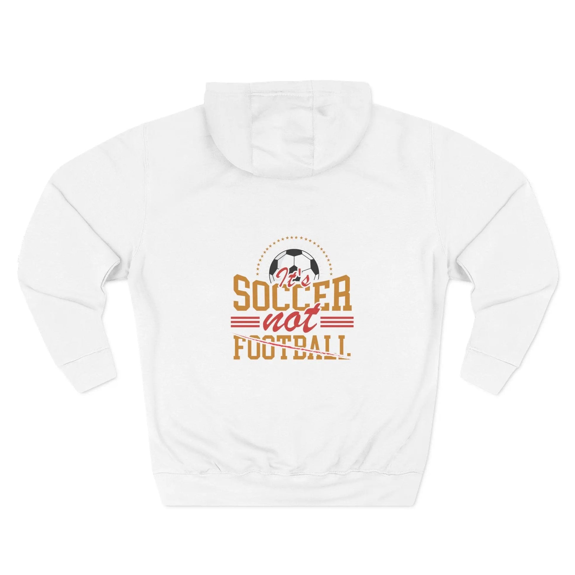 Soccer Not Football Hoodie — Retro Soccer Graphic Fleece Pullover - Merit Sell