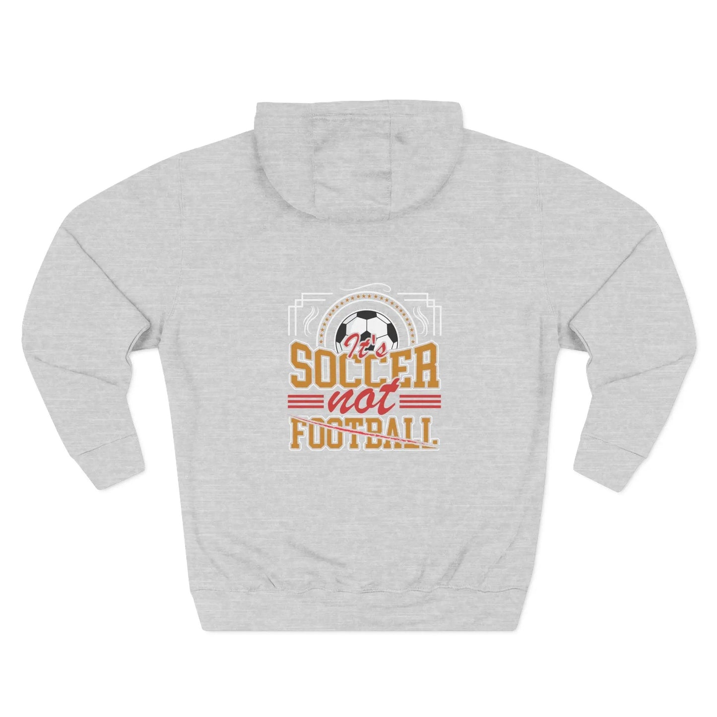 Soccer Not Football Hoodie — Retro Soccer Graphic Fleece Pullover - Merit Sell