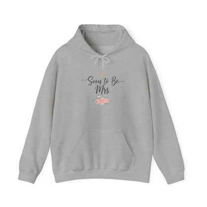 Soon to Be Mrs. Hoodie — Bridal Engagement Sweatshirt with Ring & Floral Design