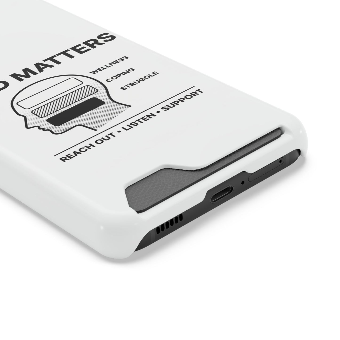 Mind Matters Phone Card Case — Mental Health Awareness Card Holder Case