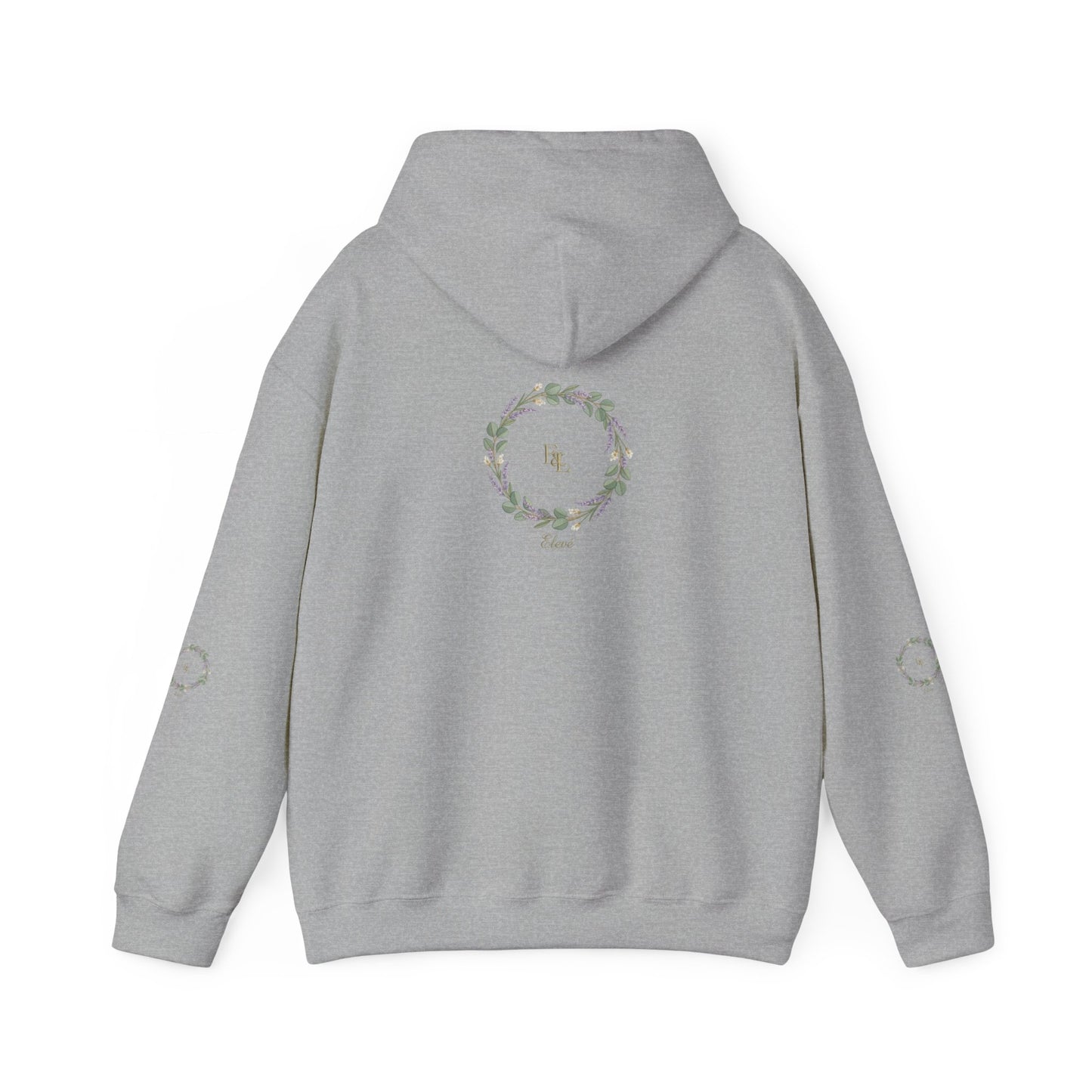 Floral Wreath 'Love' Hoodie — Cozy Botanical Pullover