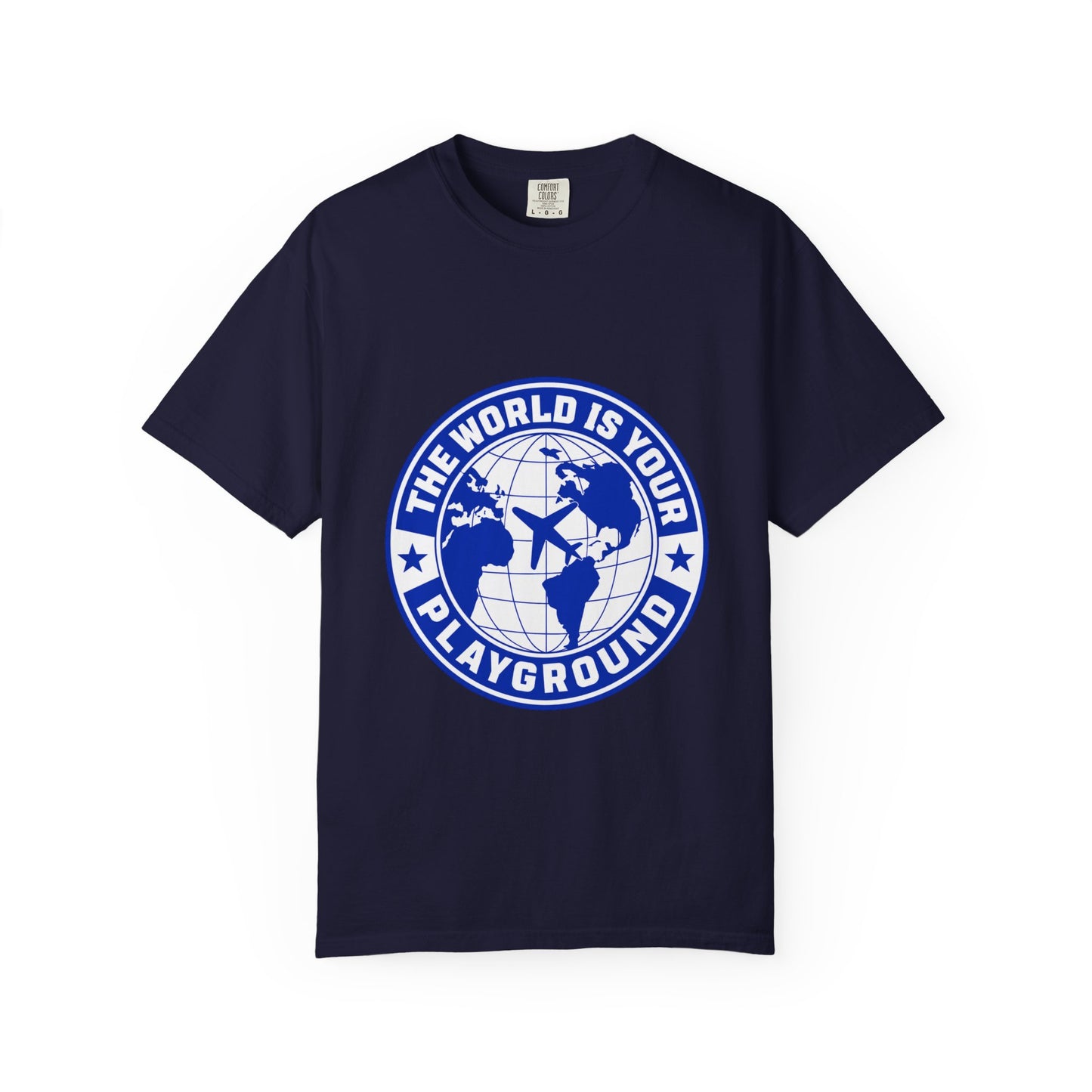 The World Is Your Playground T-Shirt — Travel Globe Graphic Tee - Merit Sell