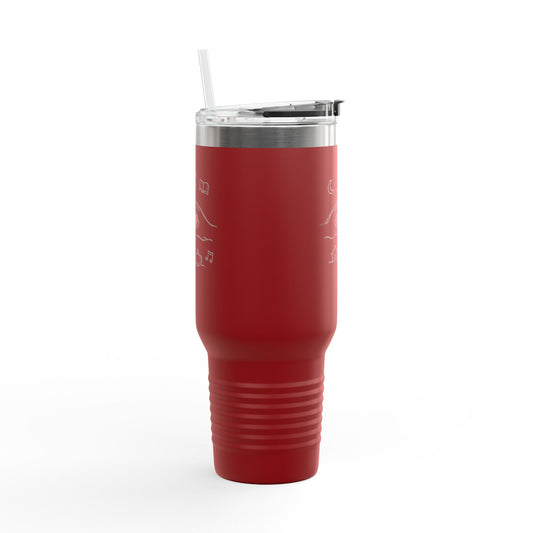40oz Insulated Travel Mug  Heart & Home Sketch Design