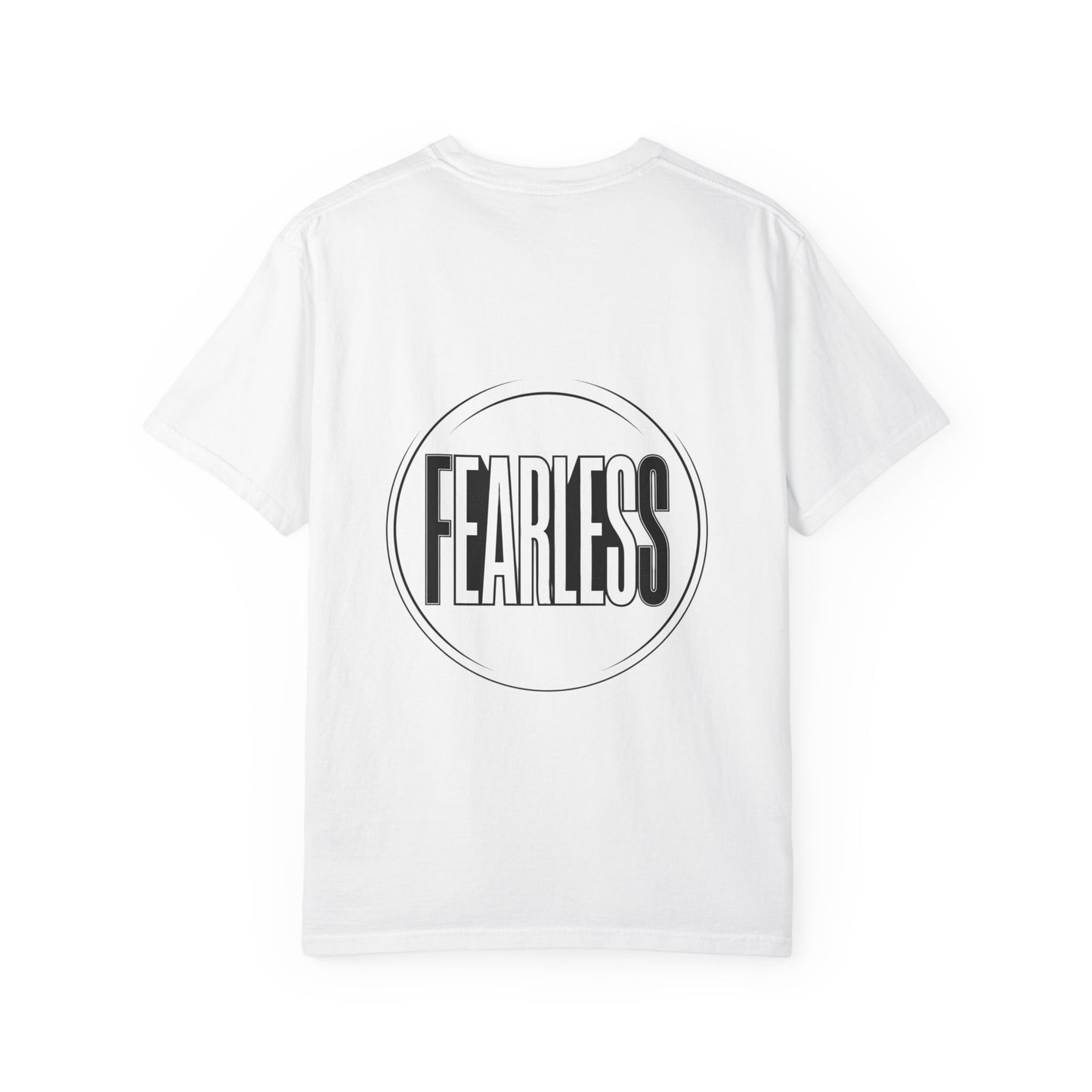 Fearless White Tiger T-Shirt — Bold Graphic Tee with 'FEARLESS' Text