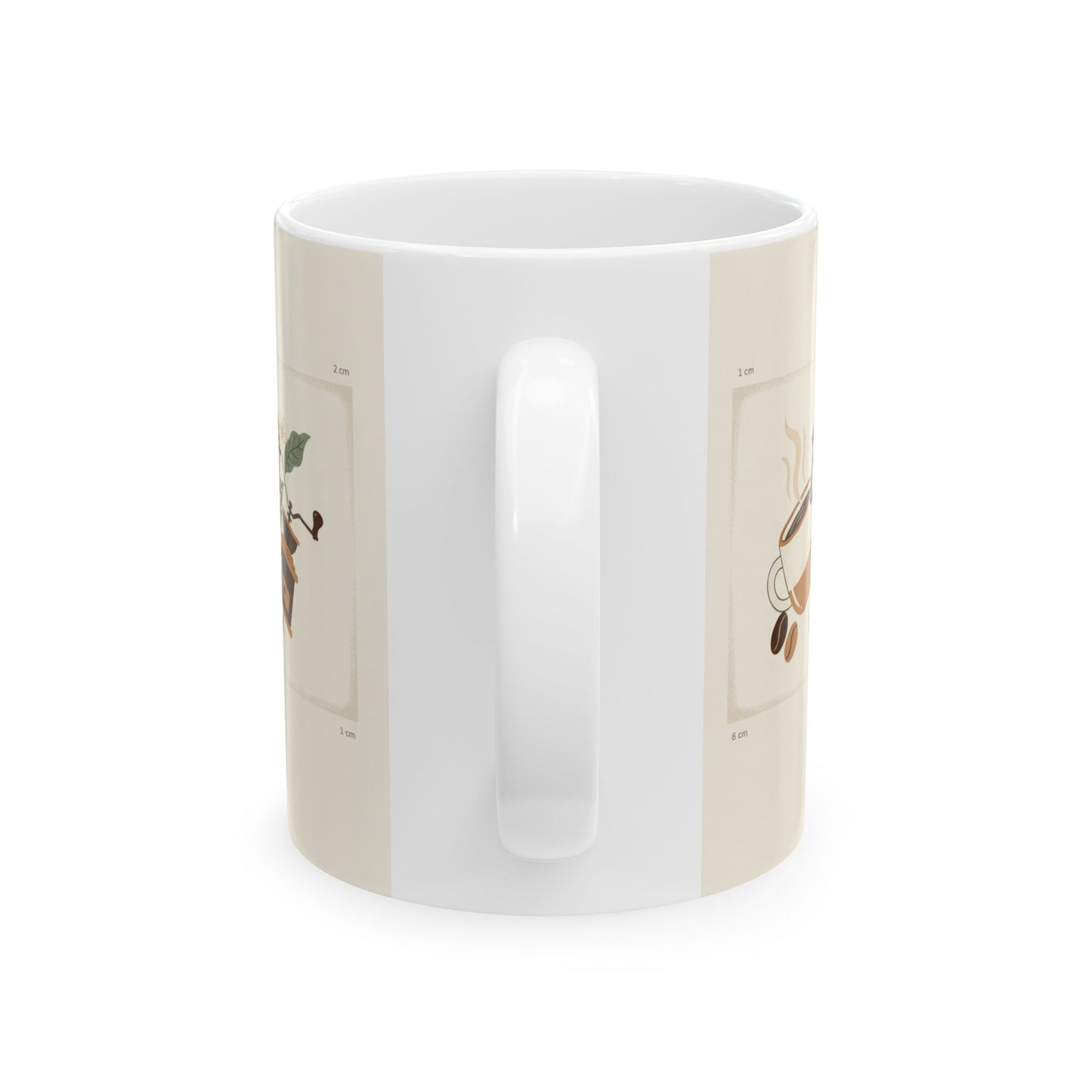 But First Coffee Ceramic Mug — 11oz & 15oz Morning Coffee Cup, Cute Coffee Lover Gift