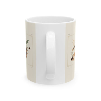 But First Coffee Ceramic Mug — 11oz & 15oz Morning Coffee Cup, Cute Coffee Lover Gift