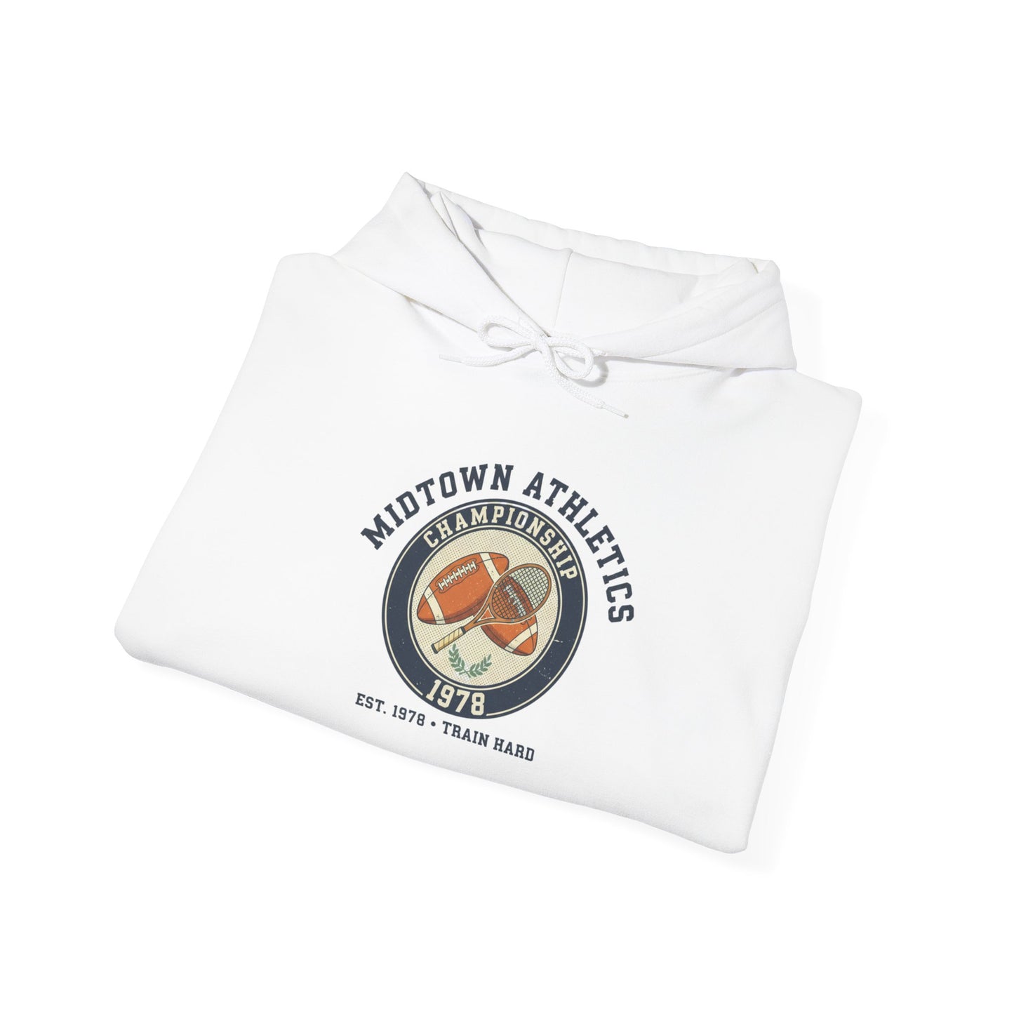 Athletic Hoodie — Midtown Athletics '78 Vintage Running Club Sweatshirt