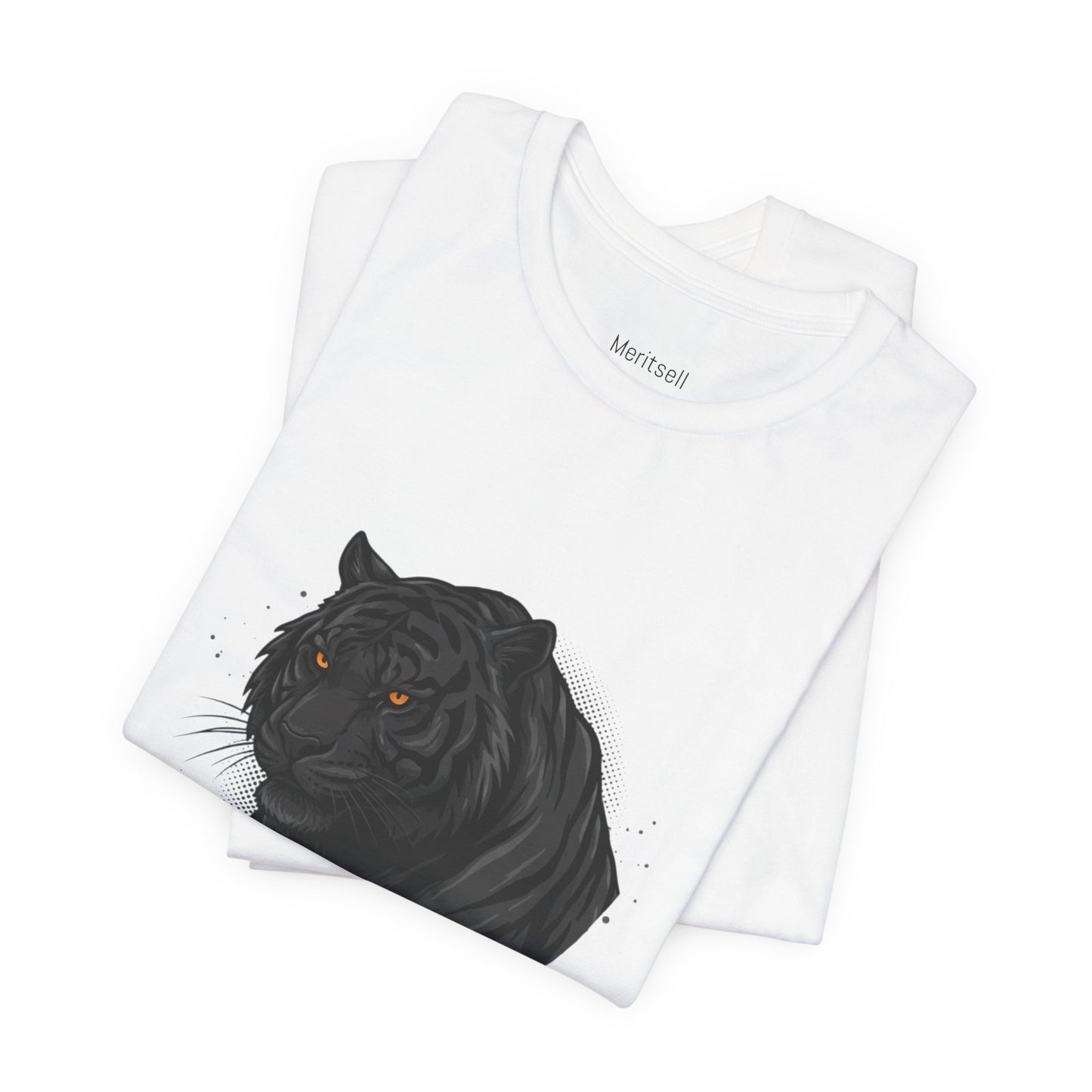 Ferocity Black Panther T‑Shirt – Graphic Tiger Head Tee
