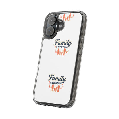 Clear Phone Case — "Family Is Everything" Protective Transparent Phone Cover