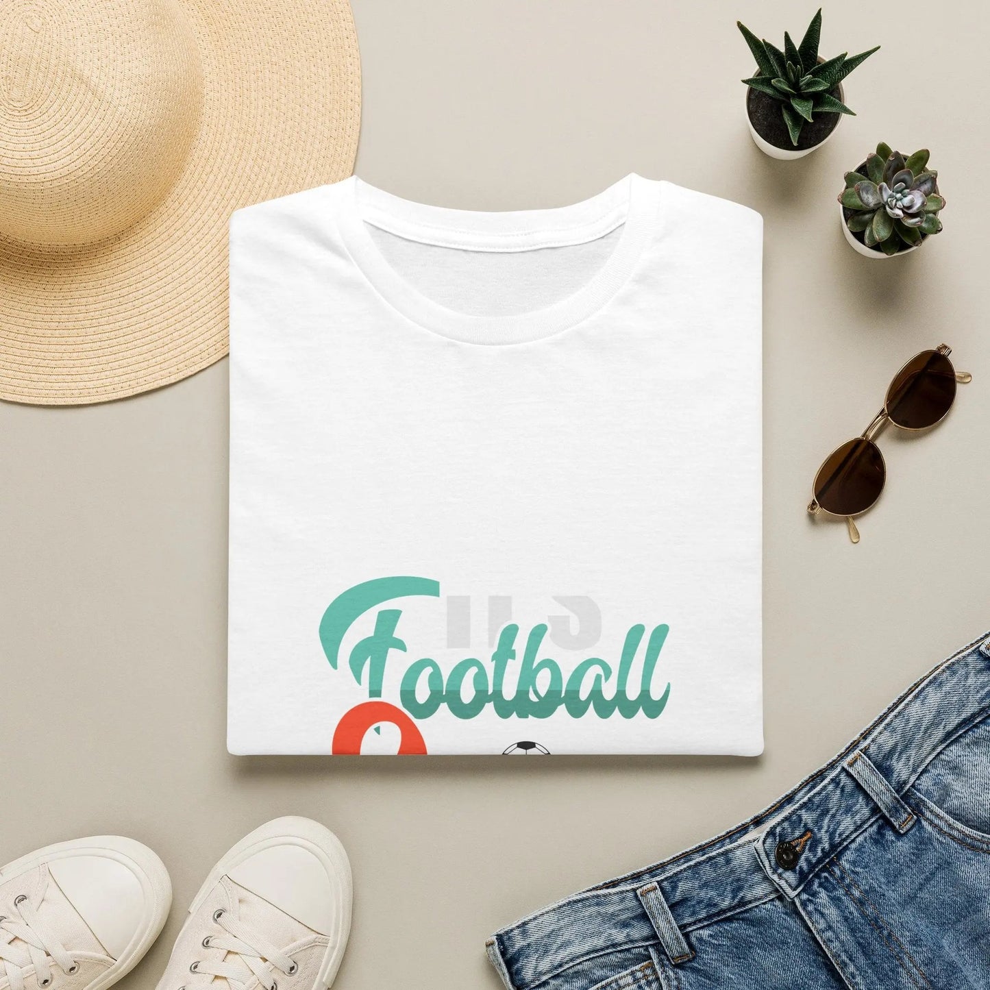 Football Soccer T-Shirt — Retro Script Soccer Tee for Fans & Players - Merit Sell
