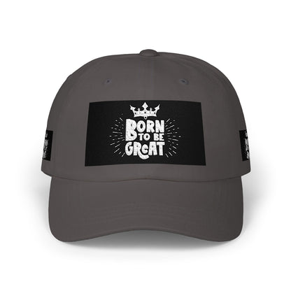 Dad Cap — "Born to Be Great" Crown Baseball Hat