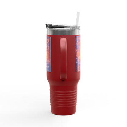 40oz Insulated Travel Mug — Cosmic Energy Zodiac Design