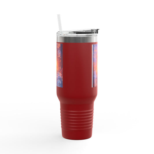 40oz Insulated Travel Mug — Cosmic Energy Zodiac Design