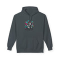 Pop Culture Remix Hoodie - Retro Neon Graphic Pullover