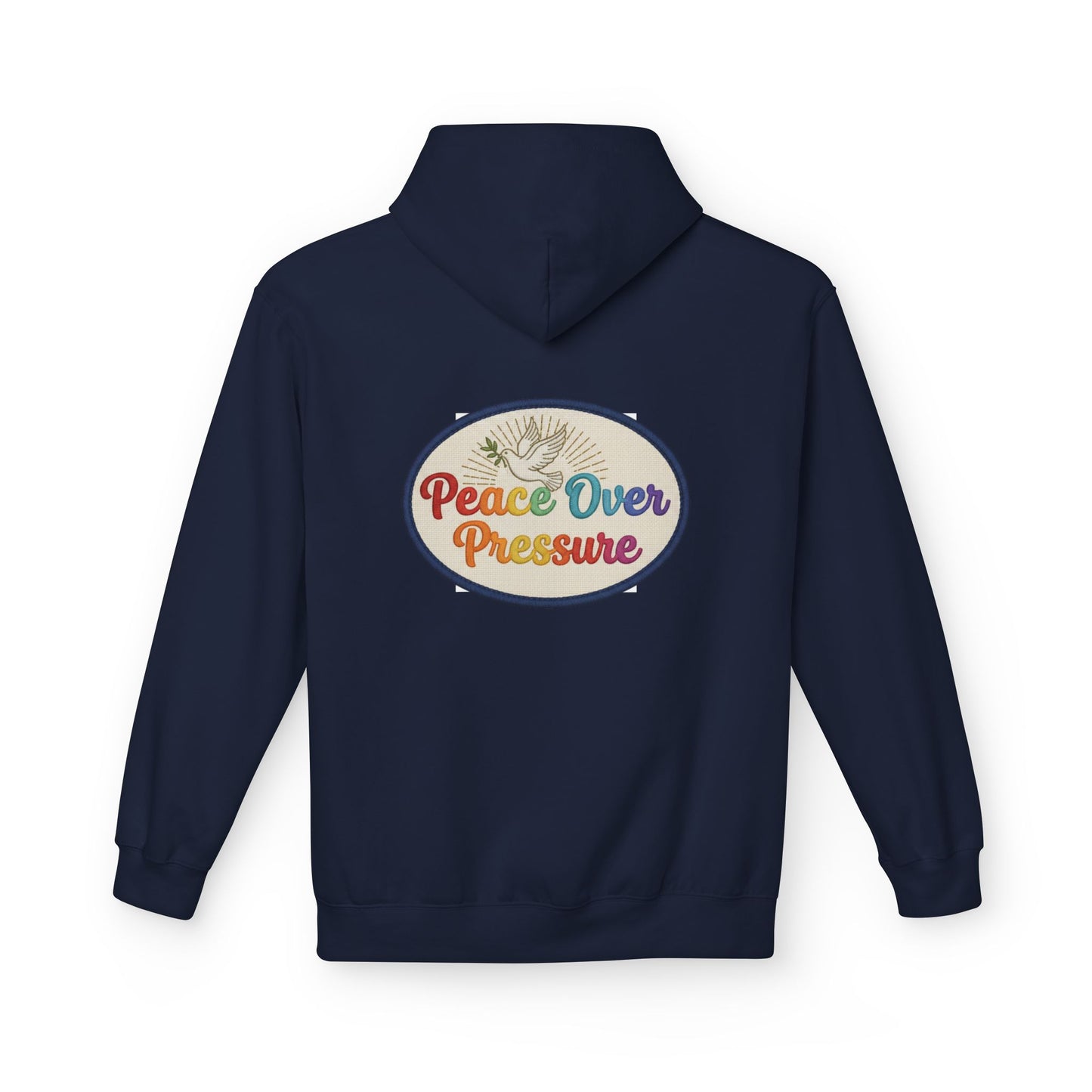 Peace Over Pressure Hoodie — Retro Dove Graphic Comfort Pullover