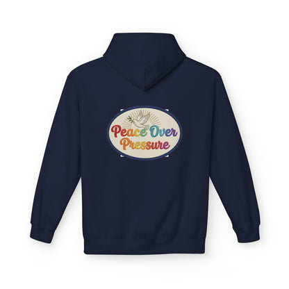 Peace Over Pressure Hoodie — Retro Dove Graphic Comfort Pullover