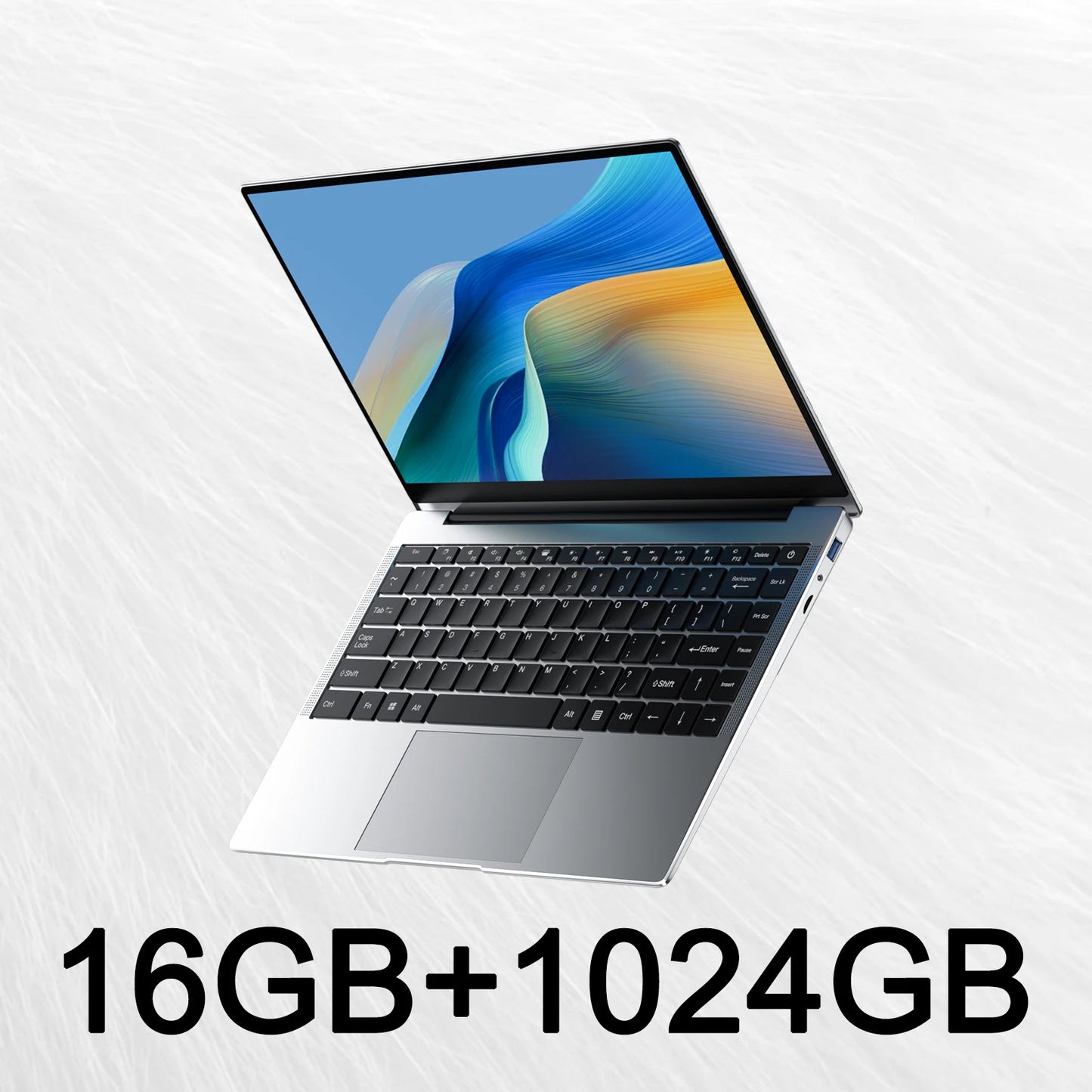 14.1" Ultra-Slim Laptop 16GB RAM 2TB SSD Intel CPU Windows 11 Pro FHD Anti-Glare Multilingual Office/Study PC - Merit Sell