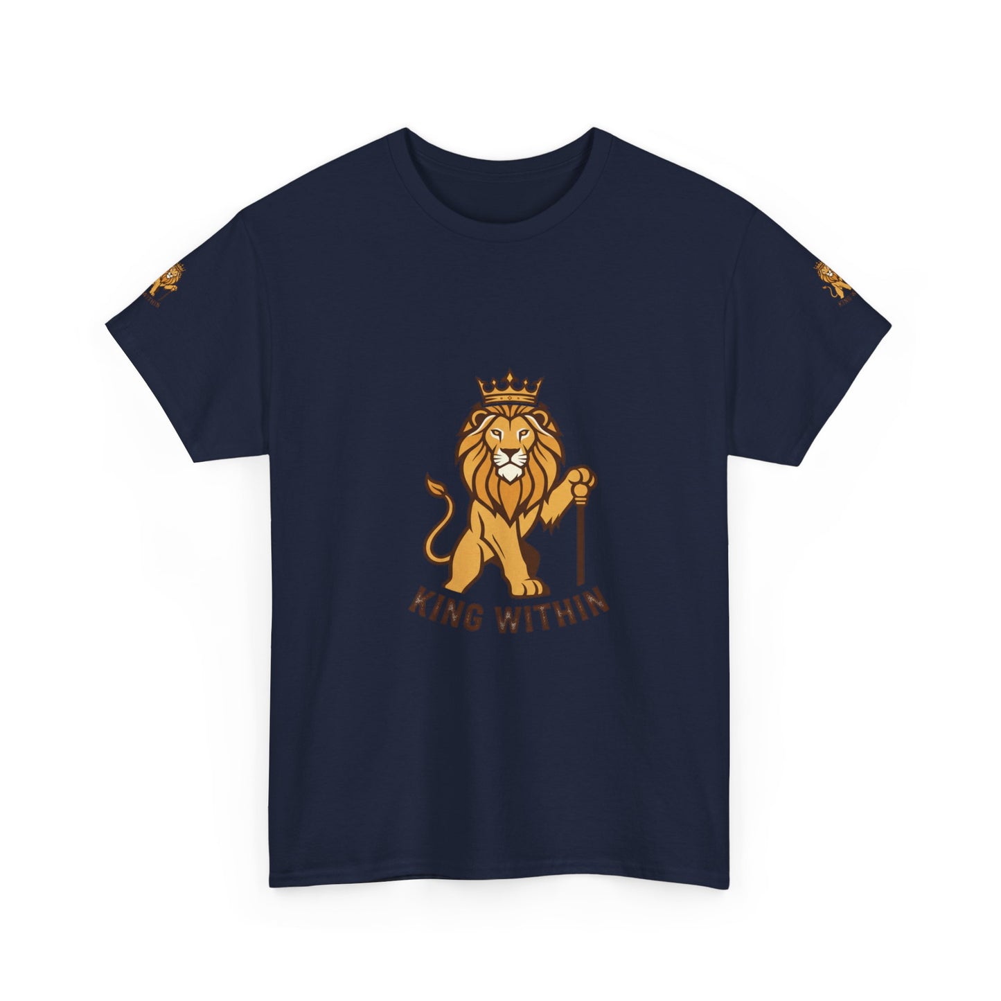 King Within Lion T-Shirt — Crowned Lion Graphic Tee