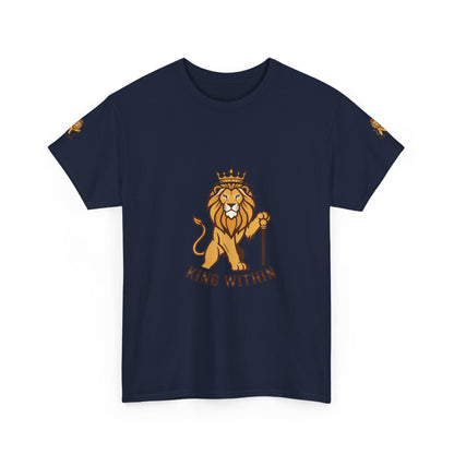 King Within Lion T-Shirt — Crowned Lion Graphic Tee