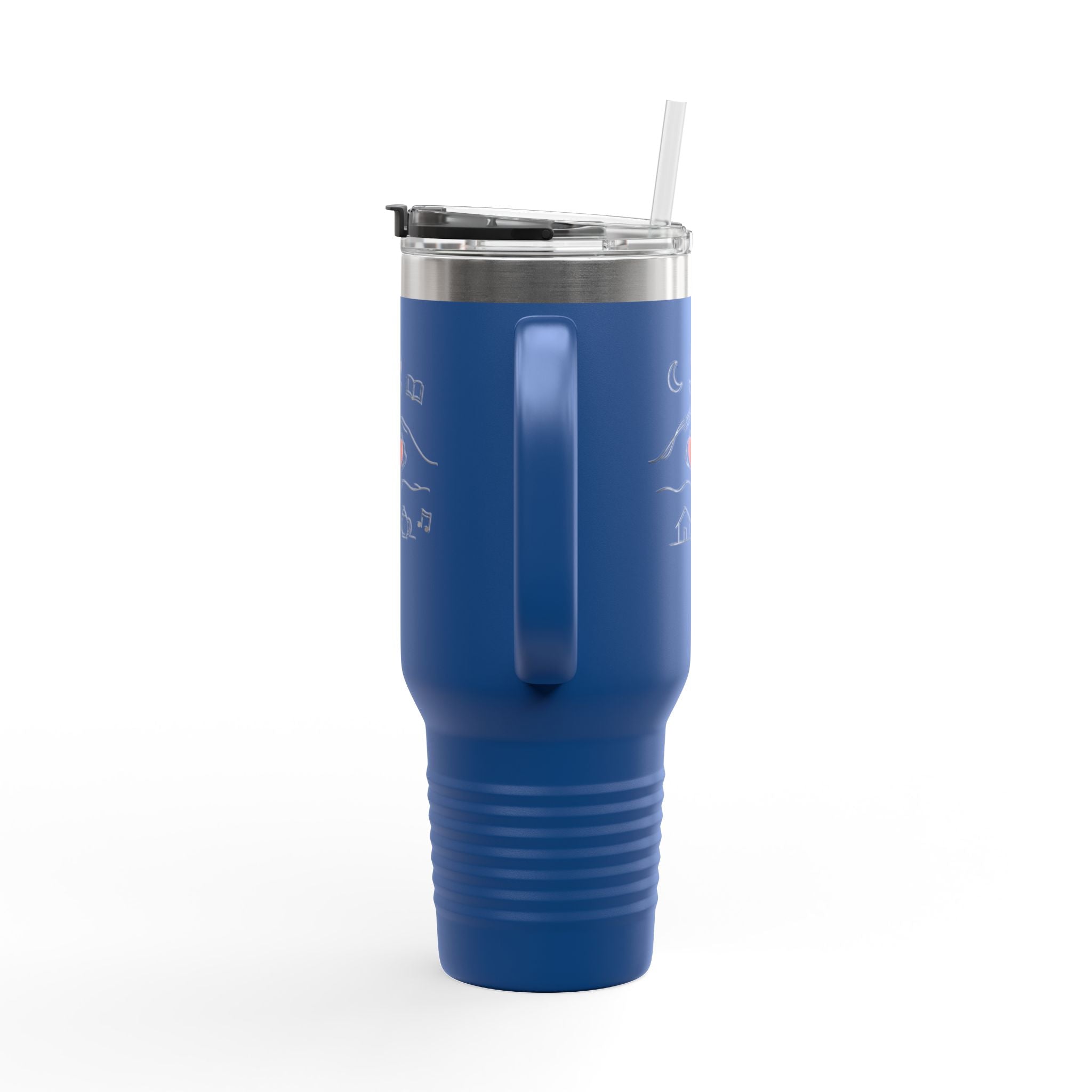 40oz Insulated Travel Mug — Heart & Home Sketch Design