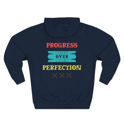 Progress Over Perfection Hoodie — Motivational Cozy Pullover