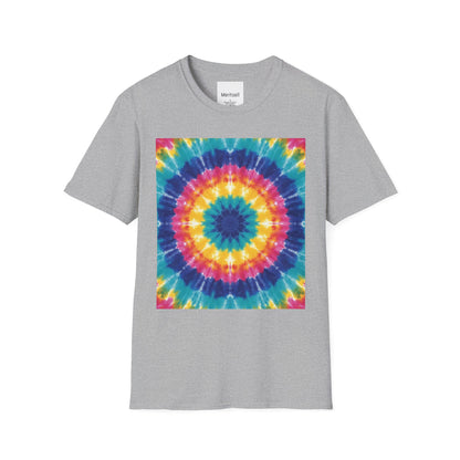 Tie-Dye Mandala T-Shirt — Colorful Retro Festival Tee