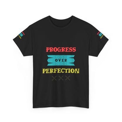 Progress Over Perfection T‑Shirt — Motivational Graphic Tee