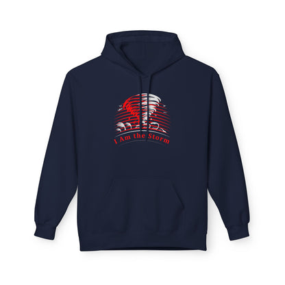 I Am the Storm Hoodie — Red Tornado Graphic Hoodie