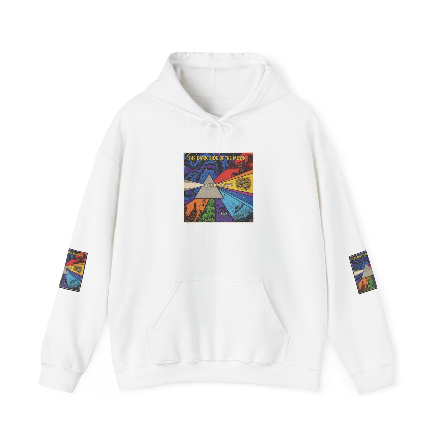 Psychedelic Prism Hoodie — Colorful Surreal Art Pullover