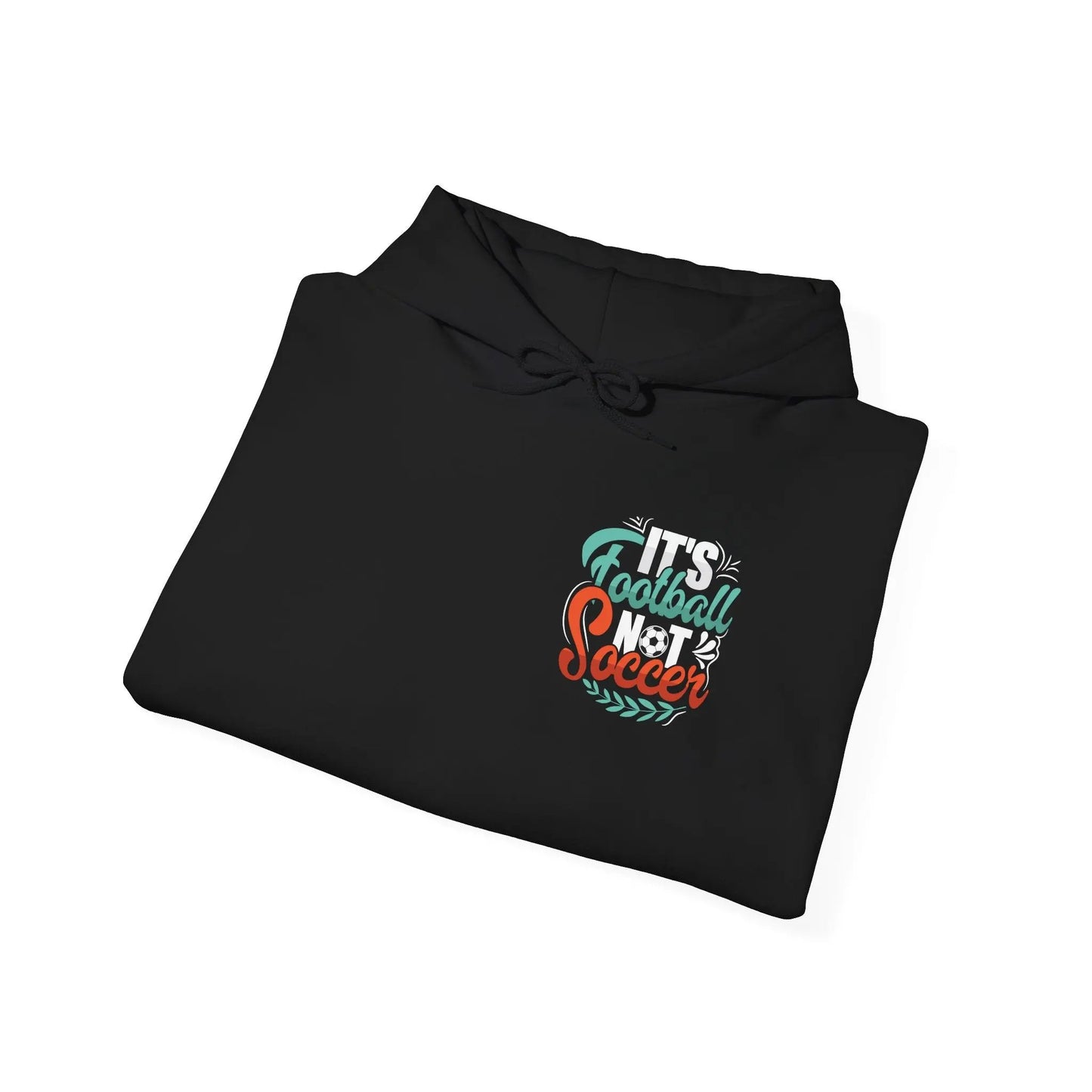 Soccer Football Hoodie — Retro Script 'Football Soccer' Pullover - Merit Sell