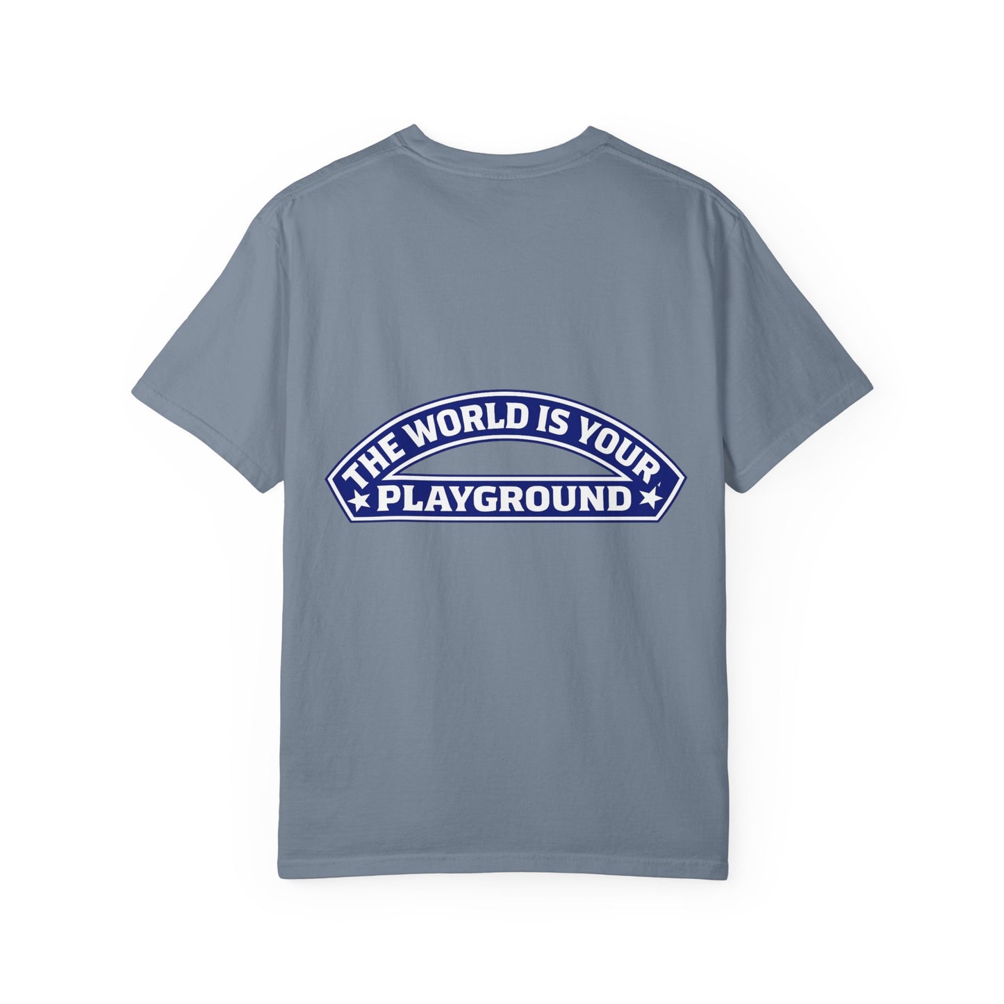 The World Is Your Playground T-Shirt — Travel Globe Graphic Tee