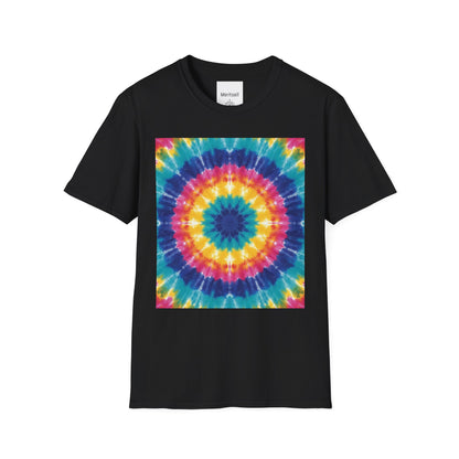 Tie-Dye Mandala T-Shirt — Colorful Retro Festival Tee