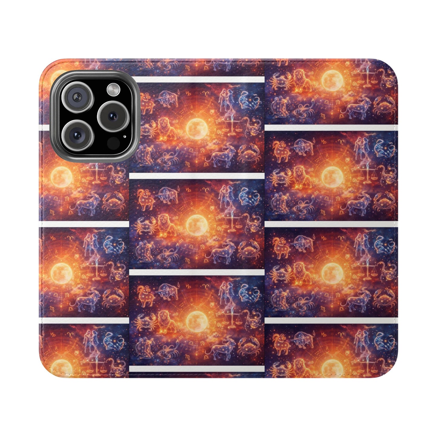 Sunrise Cosmos Flip Phone Case — Celestial Galaxy Wallet Flip Case
