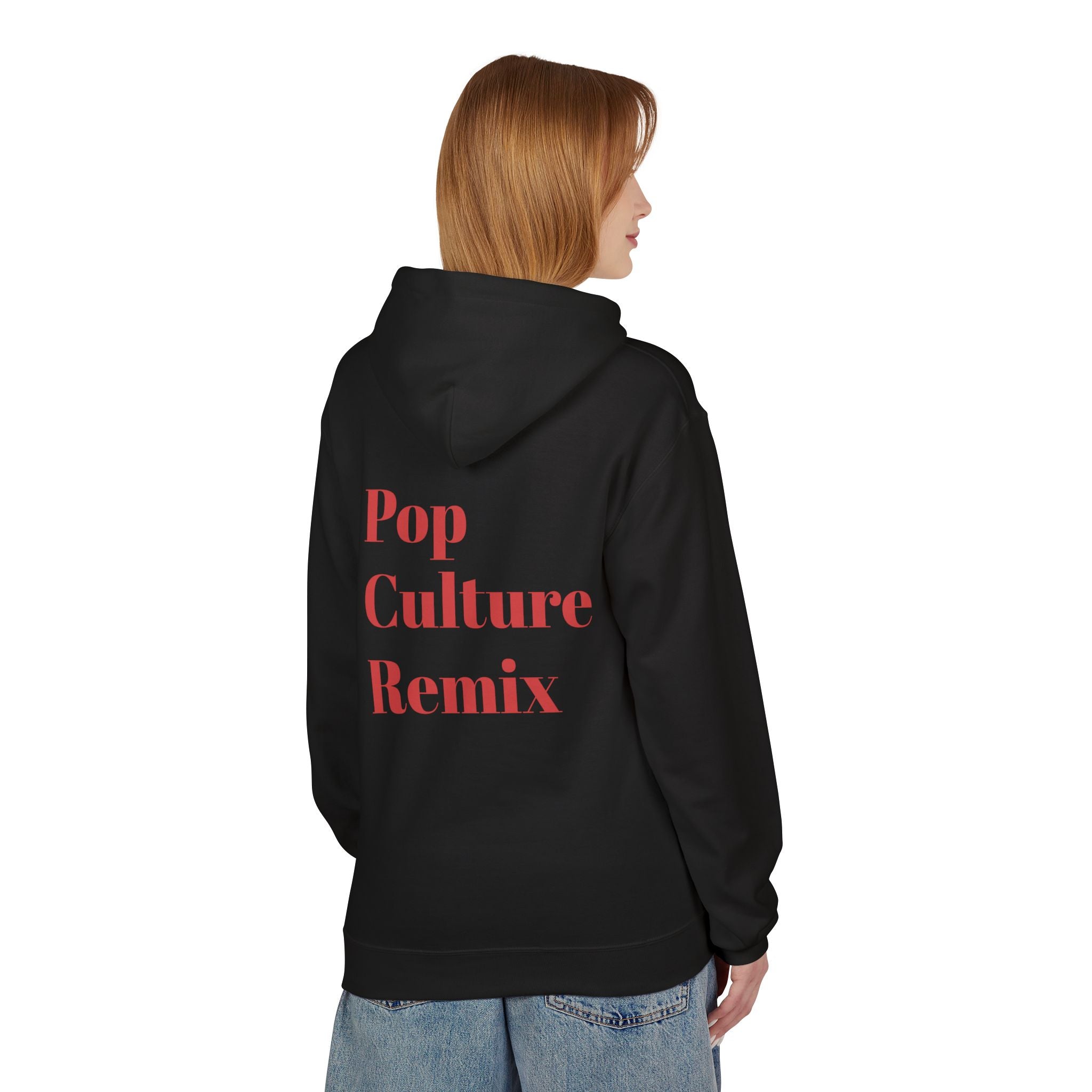 Pop Culture Remix Hoodie - Retro Neon Graphic Pullover