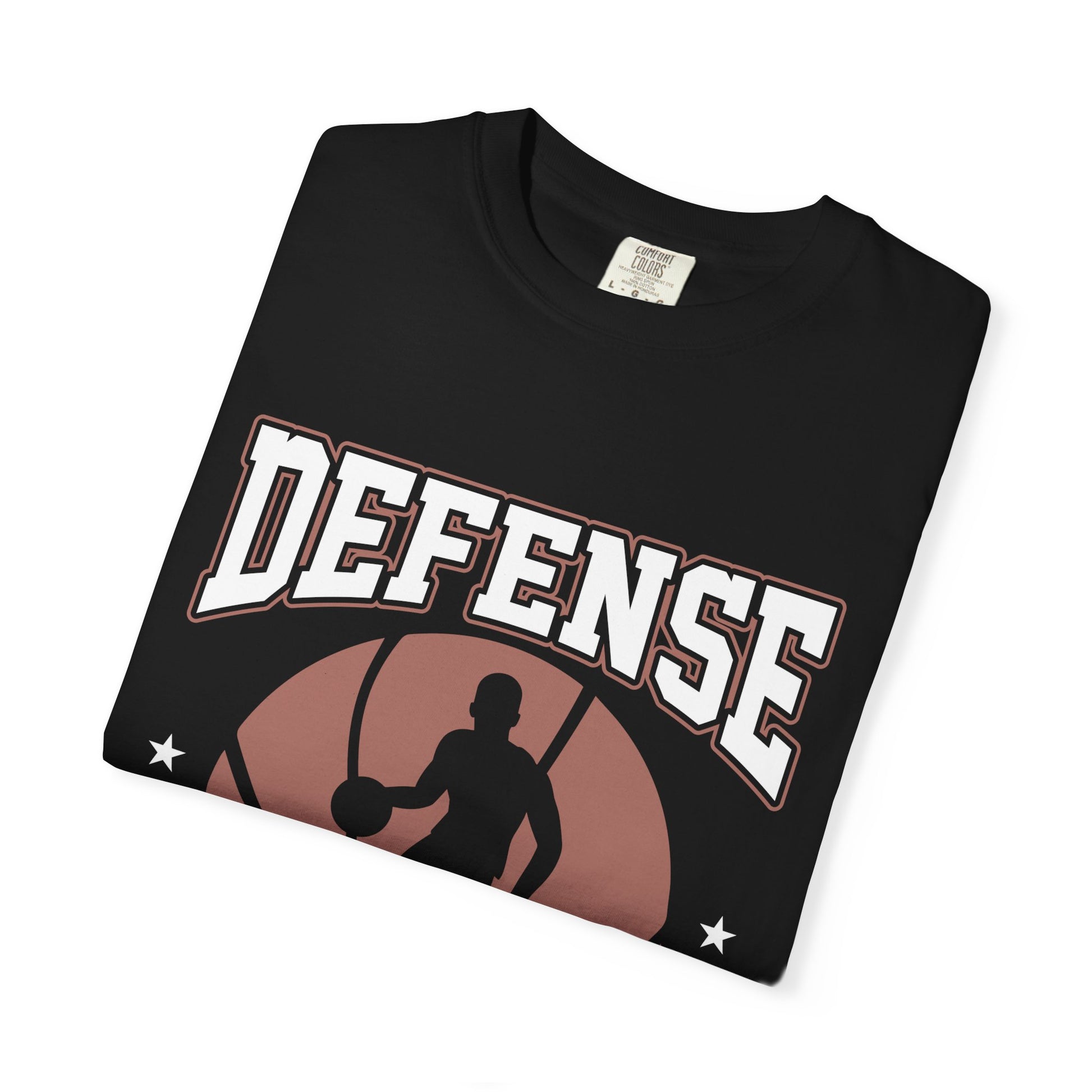 Basketball T-Shirt — "Defense: What's That, Again?" Vintage-Style Athletic Tee - Merit Sell