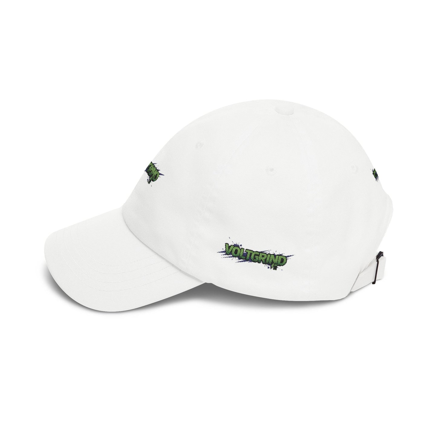 Dad Cap — Green Grunge 'Voltgrip' Embroidered Baseball Hat