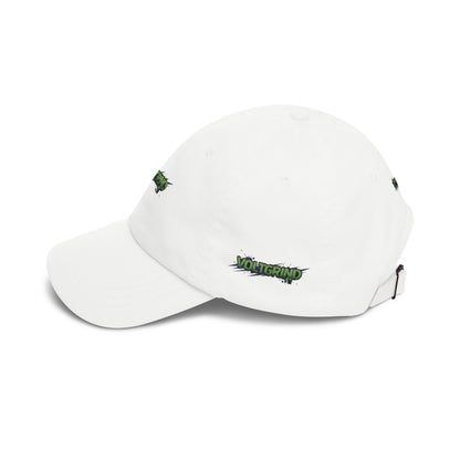 Dad Cap — Green Grunge 'Voltgrip' Embroidered Baseball Hat