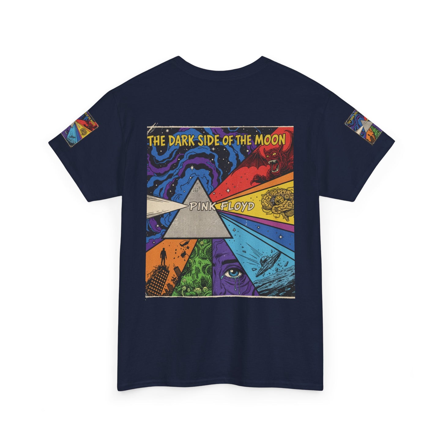 Retro Psychedelic 'The Dark Side of the Moon' Tee