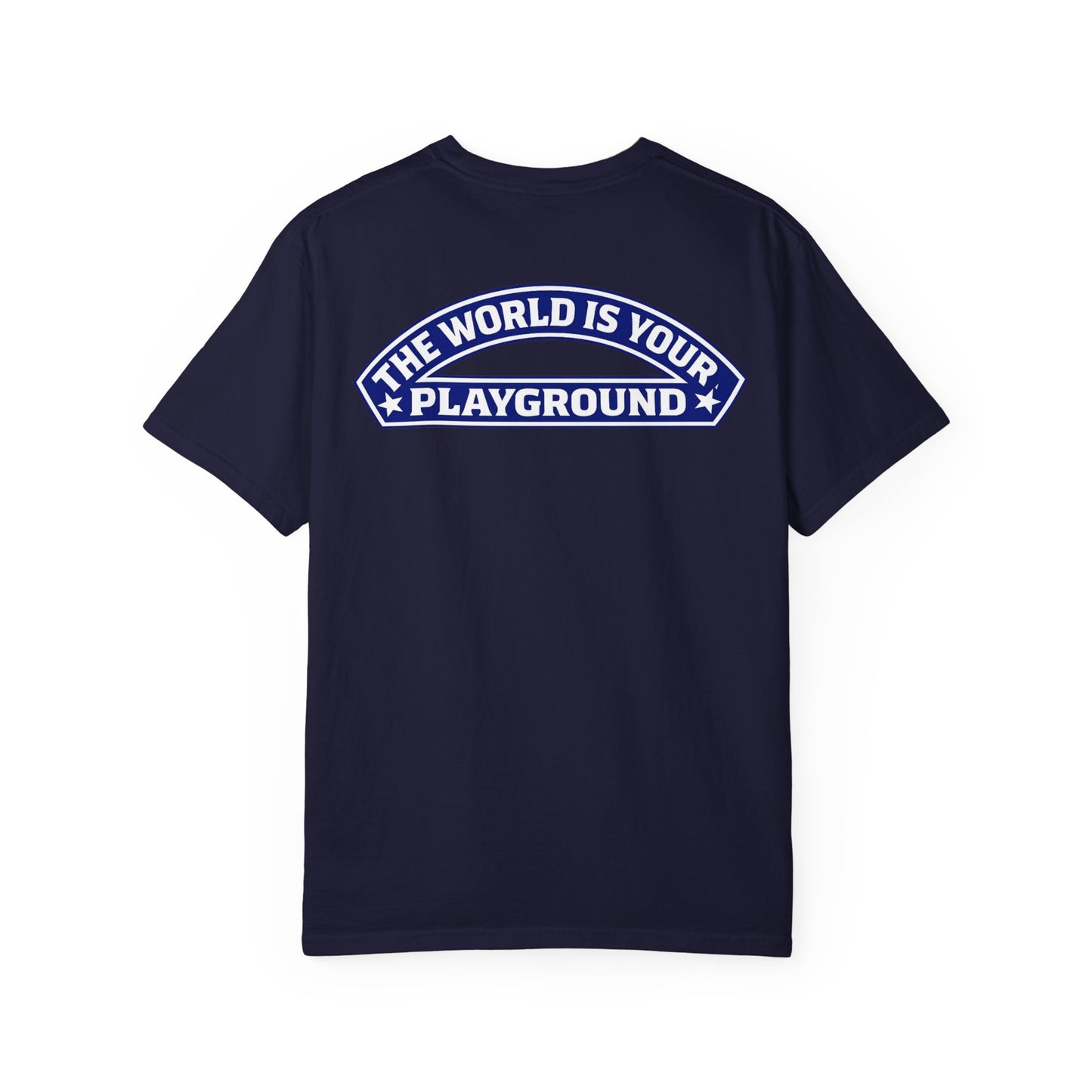 The World Is Your Playground T-Shirt — Travel Globe Graphic Tee - Merit Sell