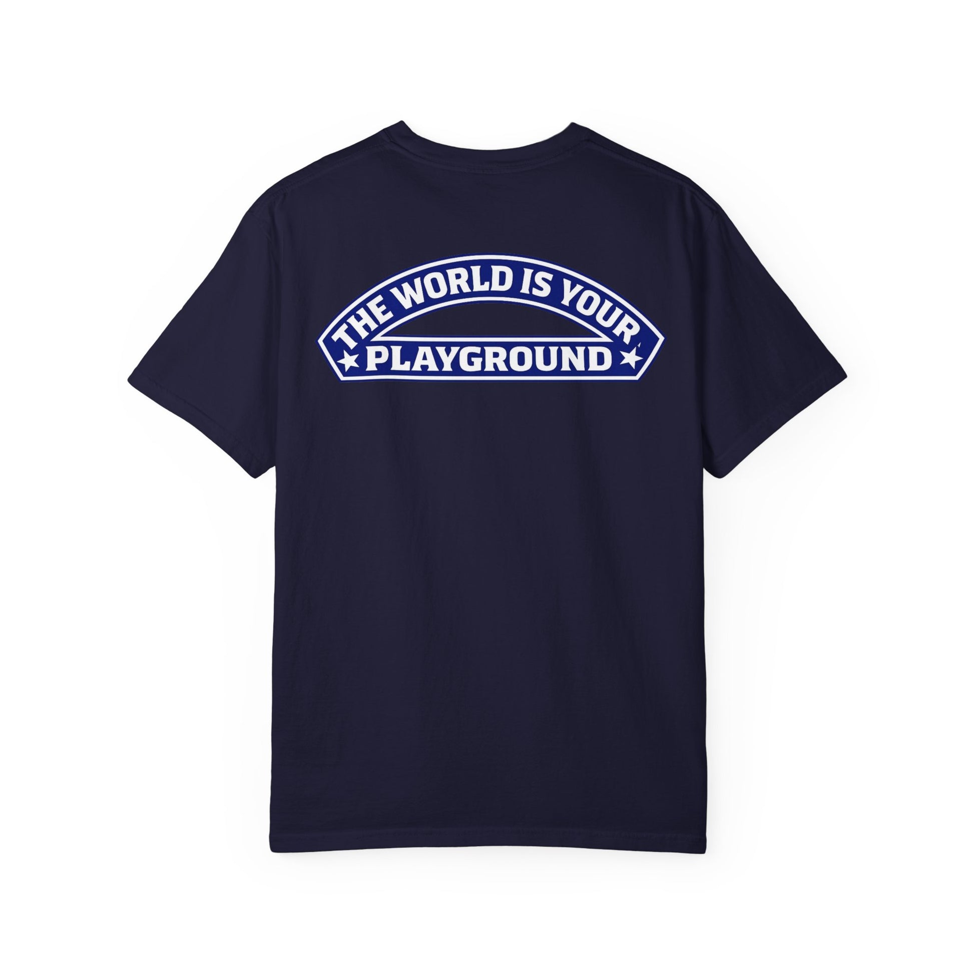The World Is Your Playground T-Shirt — Travel Globe Graphic Tee - Merit Sell