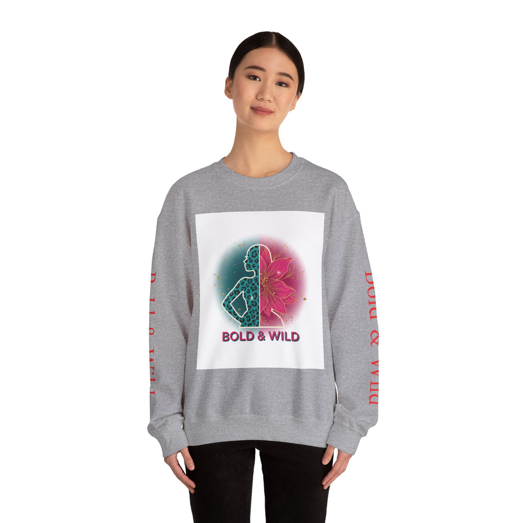 Bold & Wild Sweatshirt — Floral Leopard Graphic Crewneck
