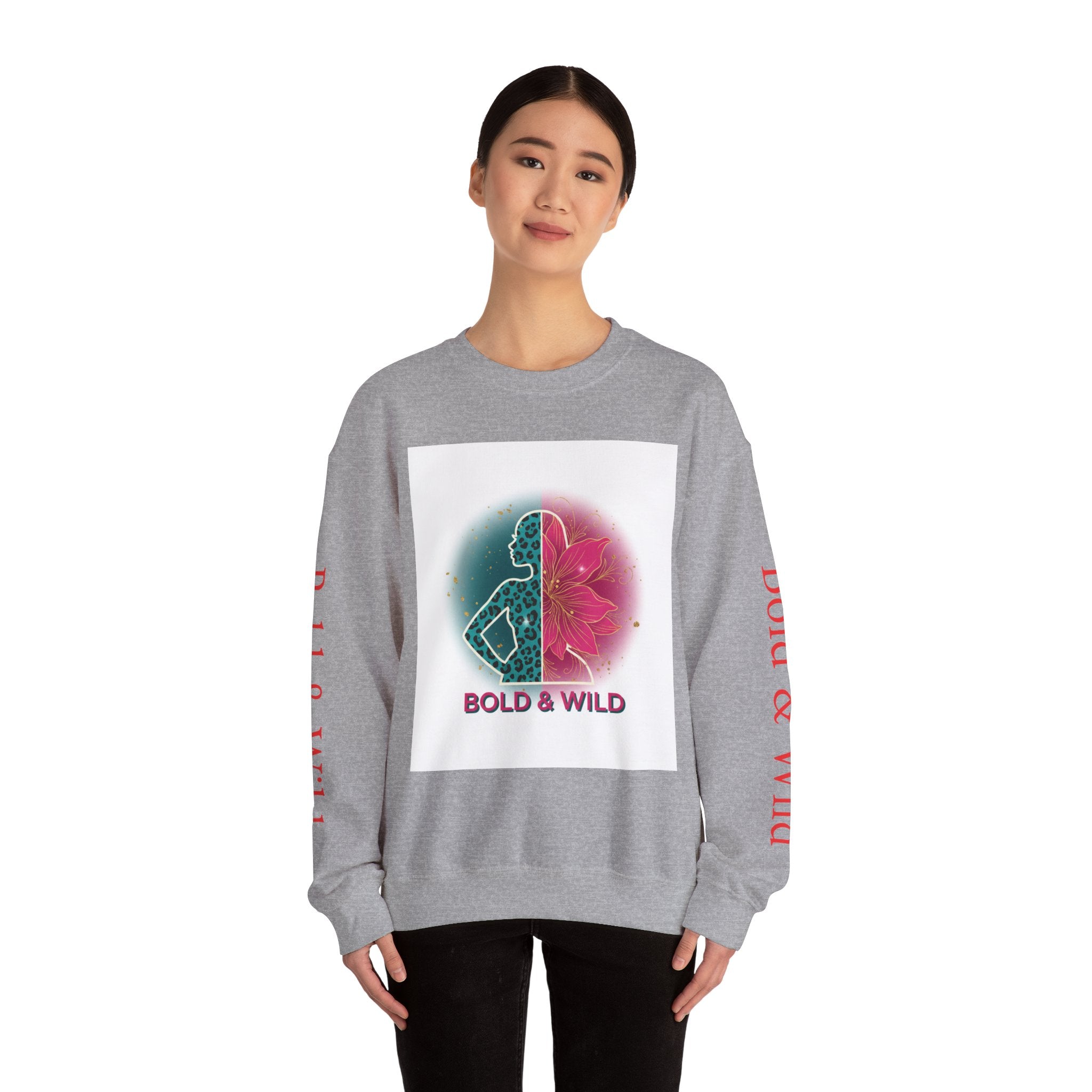 Bold & Wild Sweatshirt — Floral Leopard Graphic Crewneck