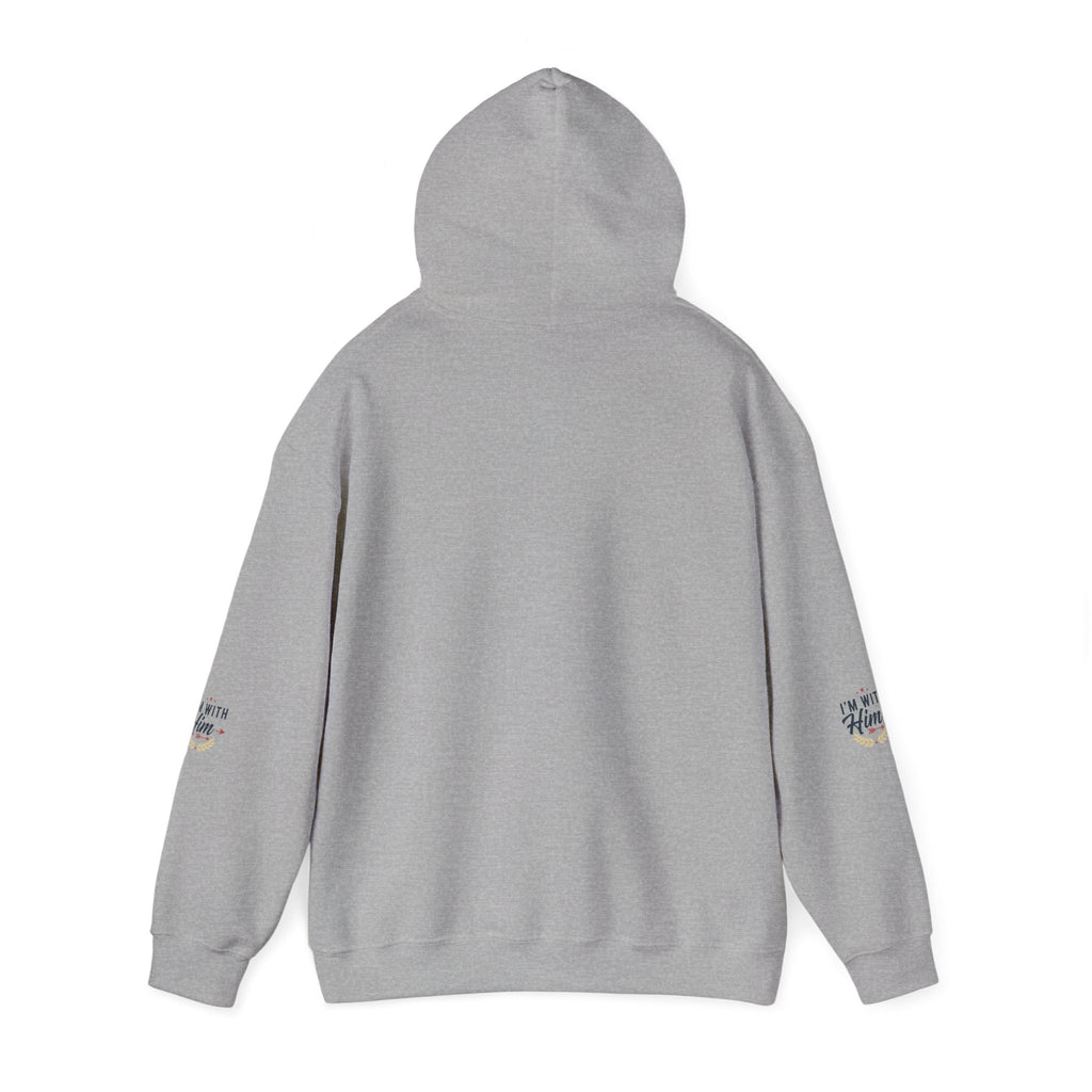I'm With Him Hoodie — Couples Arrow Design